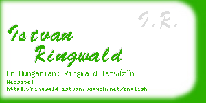 istvan ringwald business card